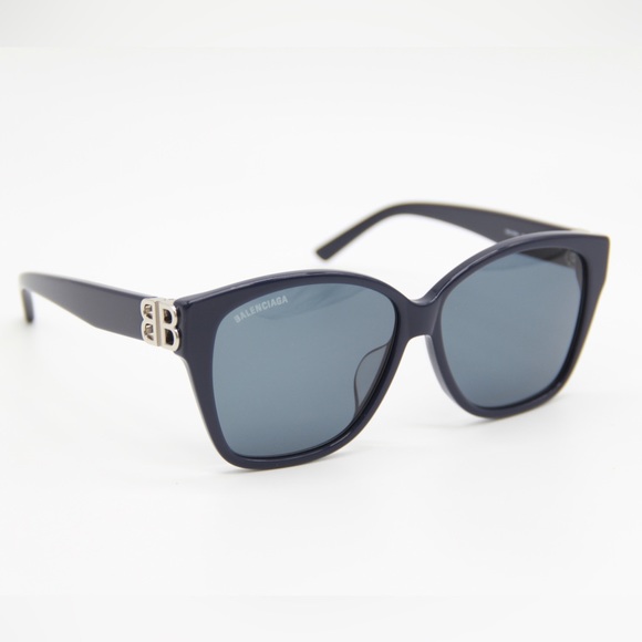 NEW BALENCIAGA BB0135SA 004 BLUE WOMEN SUNGLASSES BALENCIAGA BB0135S - Picture 1 of 13